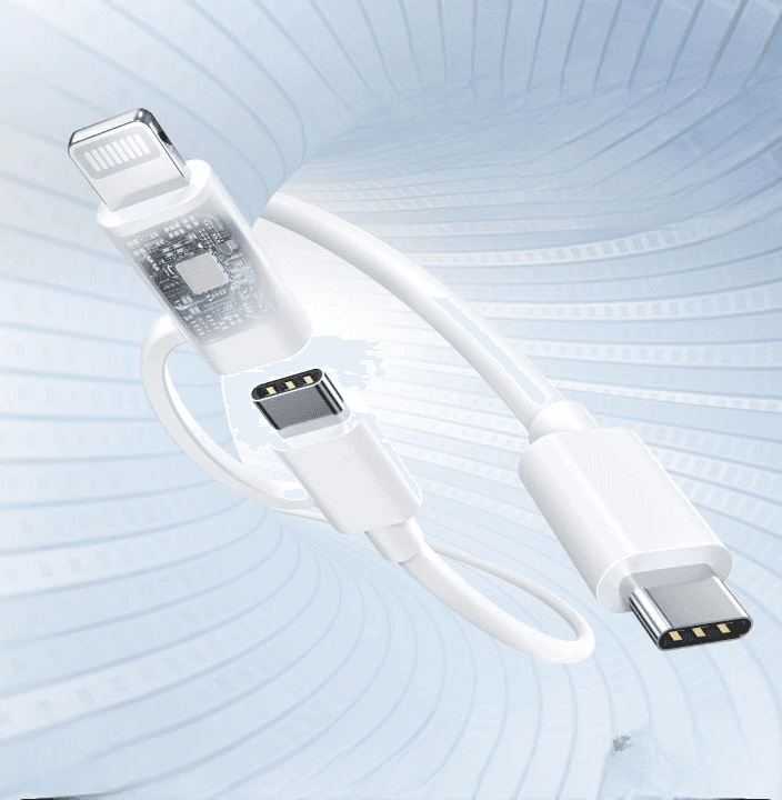 2 In 1 USB C To C And Lightning Cable 60W Fast Charging 1 Meter view 1