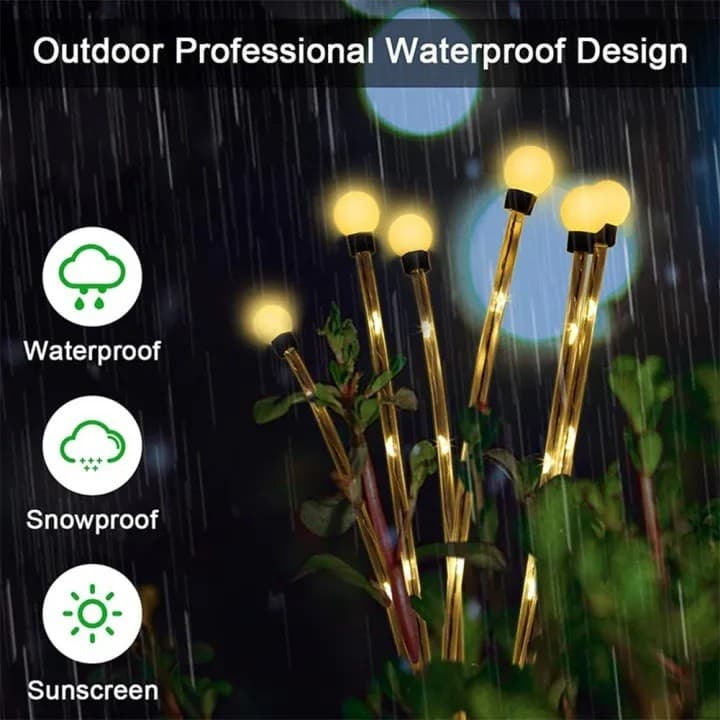 2 Piece Solar Decor Light Outdoor Waterproof Garden Sunlight Powered Lights view 4