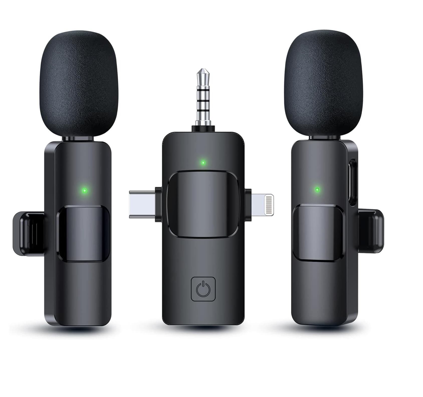 3 In 1 Wireless Microphone For Interview Video Podcast Vlog YouTube view 1