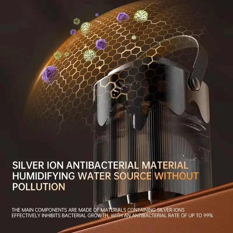 3 Liter Cool Mist Humidifier With 3 Outlets One-Touch Control & Auto Shut-Off view 4