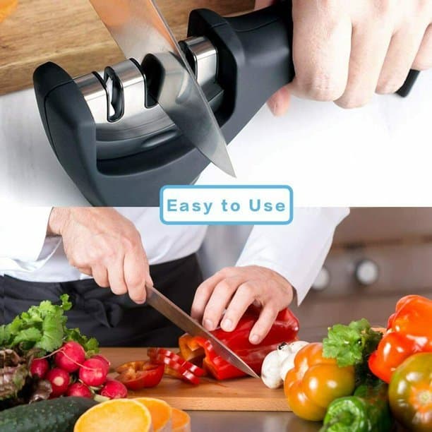 3 Stages Knife Sharpener Ceramic Tungsten Kitchen Knives Blade Sharpening System Tool view 3