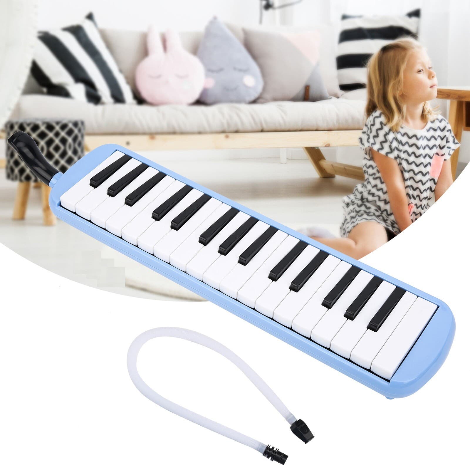 32 Key Melodica Kit ABS Black And White Keyboard Instrument view 1