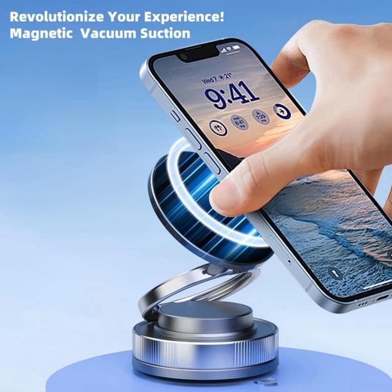 360° Adjustable Vacuum Suction Magnetic Mobile Phone Holder view 2