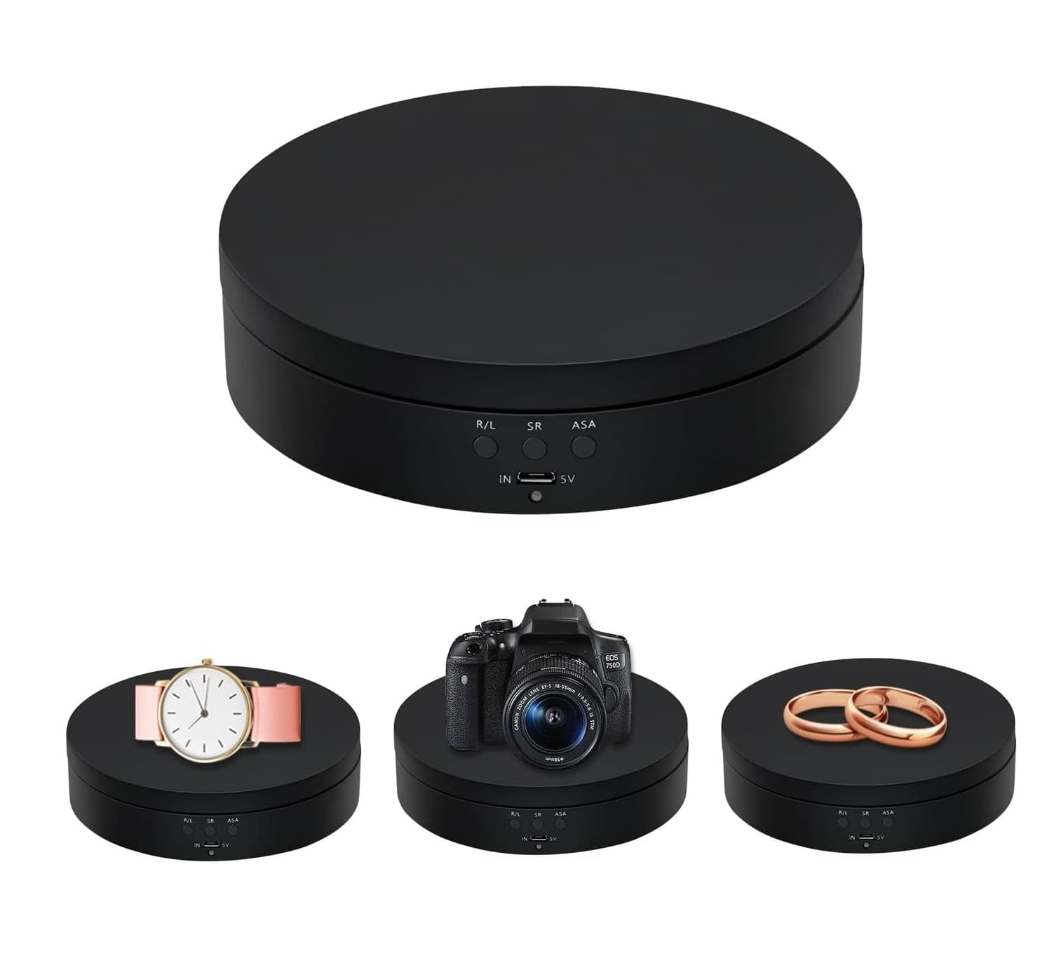 360° Motorized Rotating Display Stand 15CM Electric Turntable view 1