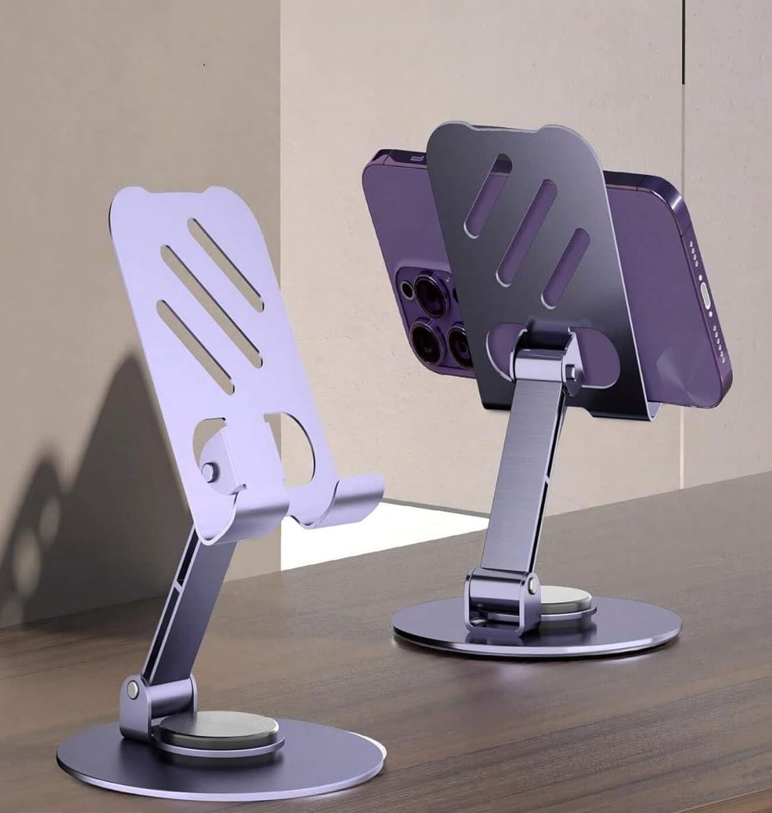 360° Rotatable Full Metal Body Mobile Phone Stand view 2