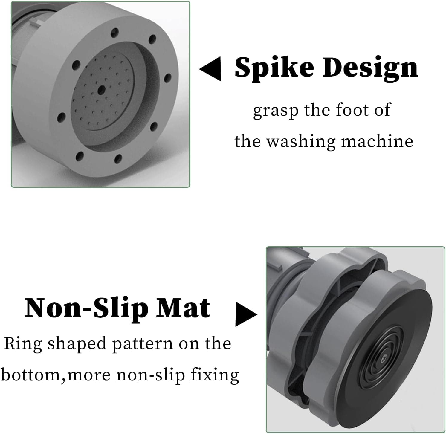 4 Piece Washing Machine Anti Vibration Pads Stand view 2