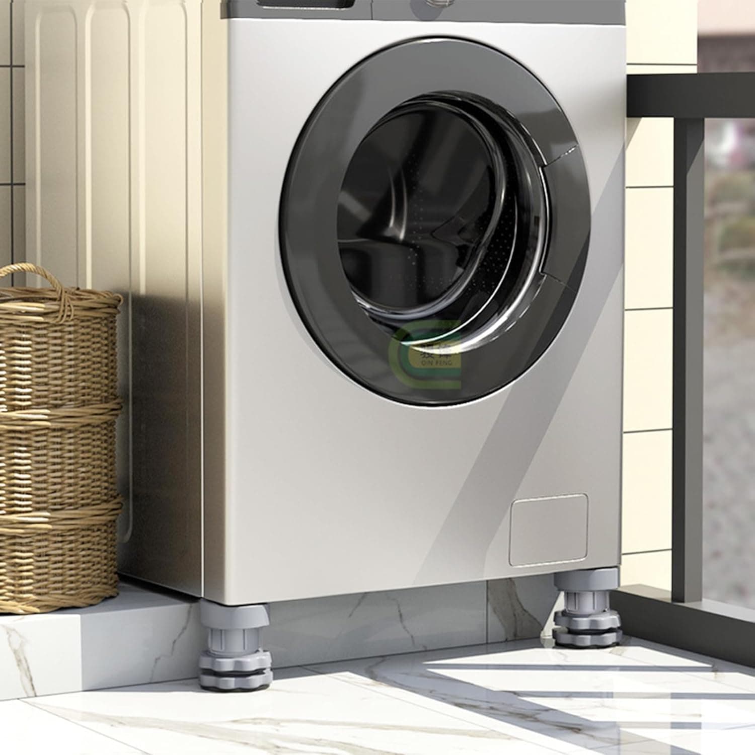 4 Piece Washing Machine Anti Vibration Pads Stand view 4