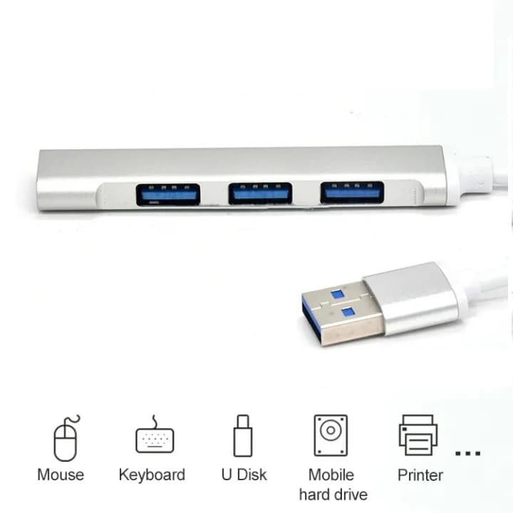 4 Port Metal USB High Speed Hub Adapter view 2