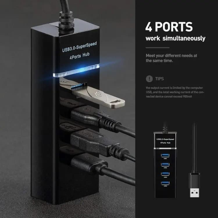 4 Ports USB Hub view 3