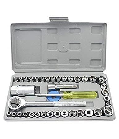 40 In 1 Wrench Tool Kit With Screwdriver And Socket Tool Box Set view 1