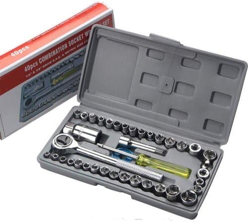 40 In 1 Wrench Tool Kit With Screwdriver And Socket Tool Box Set view 2