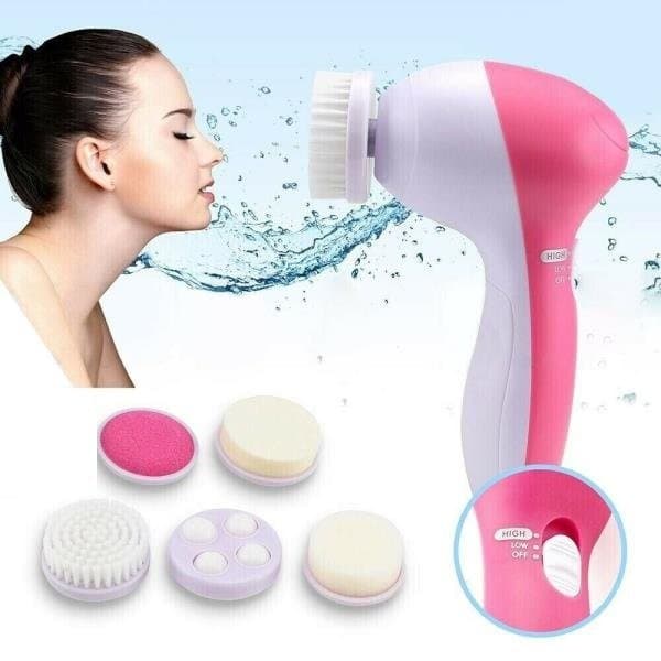 5 In 1 Multifunction Electronic Face Facial Cleansing Brush Spa Skin Care massage view 1