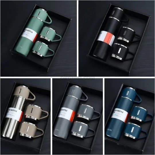 500ml Vacuum Flask Set Stainless Steel Drinking Metal Water Bottle Gift Vacuum Flask Bottle view 2