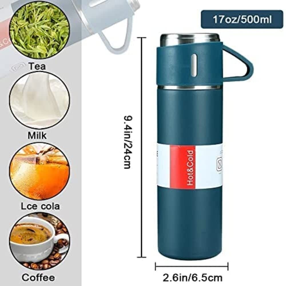 500ml Vacuum Flask Set Stainless Steel Drinking Metal Water Bottle Gift Vacuum Flask Bottle view 4