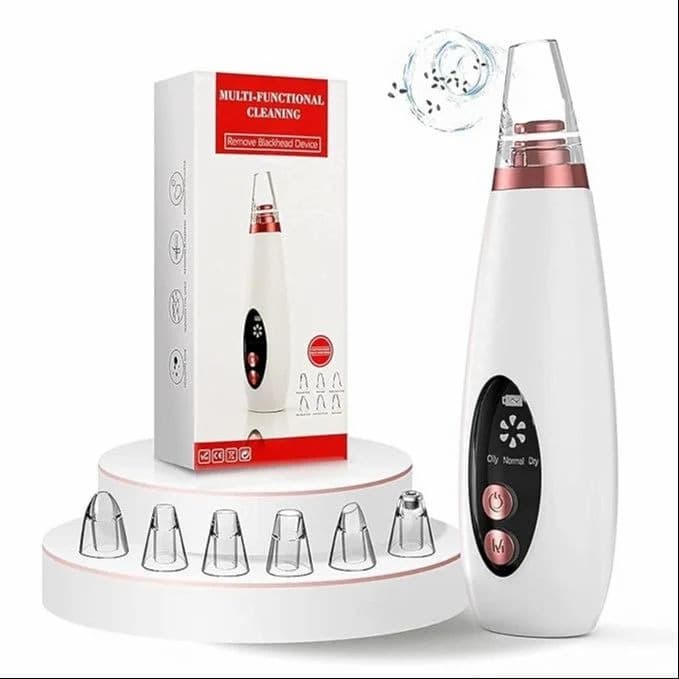 6 In 1 Rechargeable Electric Blackhead & Whitehead Remover Vacuum Pore Cleaner Facial Cleansing Tool view 1