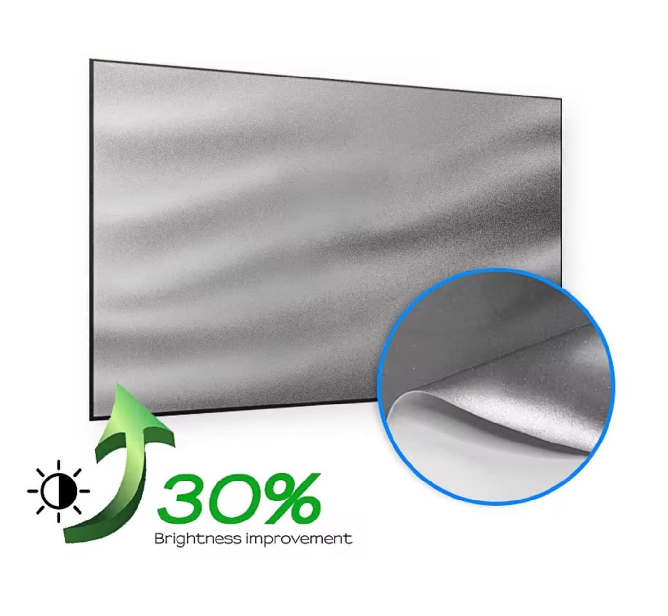 84 Inch Anti-Light Foldable Projector Screen 16:9 HD For Home, Office & Classroom view 1