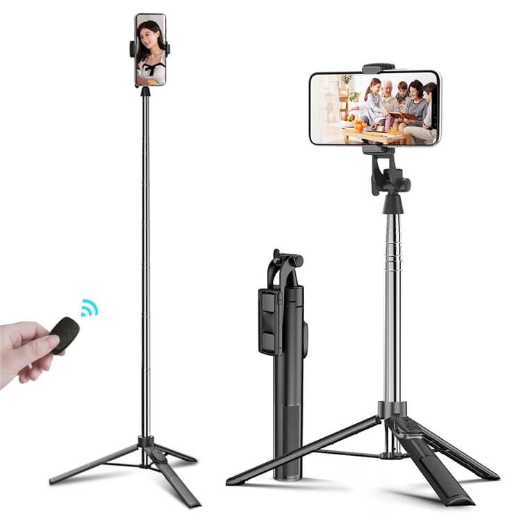 A35 1.6m Extendable Selfie Selfie Mobile Tripod Stand Wireless Remote view 1