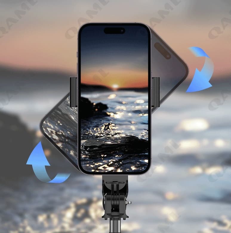 A6 Handheld Gimbal Stabilizer for Smartphone 1 Axis With Selfie Stick Tripod Stand Wireless Bluetooth Remote view 4