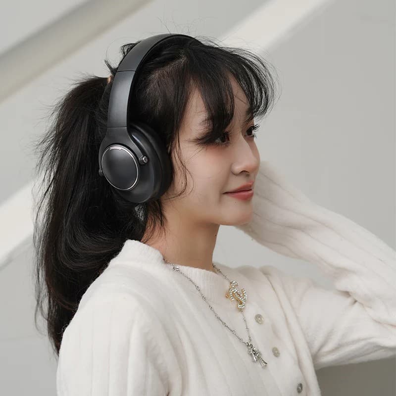 Abingo BT80NC Hybrid ANC Active Noise Cancelling Bluetooth Headphone view 4