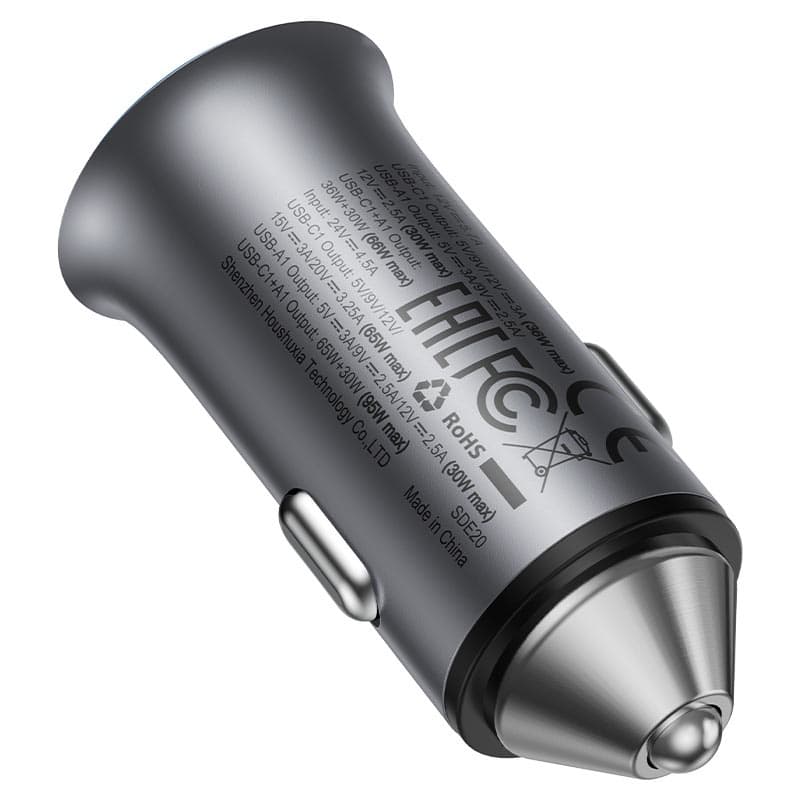 Acefast B16 95W Fast Charge Car Charger (1xUSB-C + 1xUSB-A) view 3