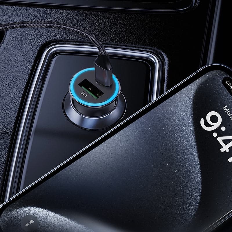 Acefast B16 95W Fast Charge Car Charger (1xUSB-C + 1xUSB-A) view 5