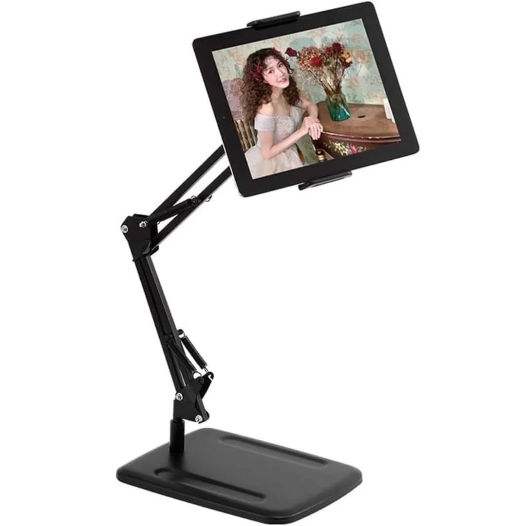 Adjustable Floor And Rotatable 360° Phone And Tablet Stand view 1
