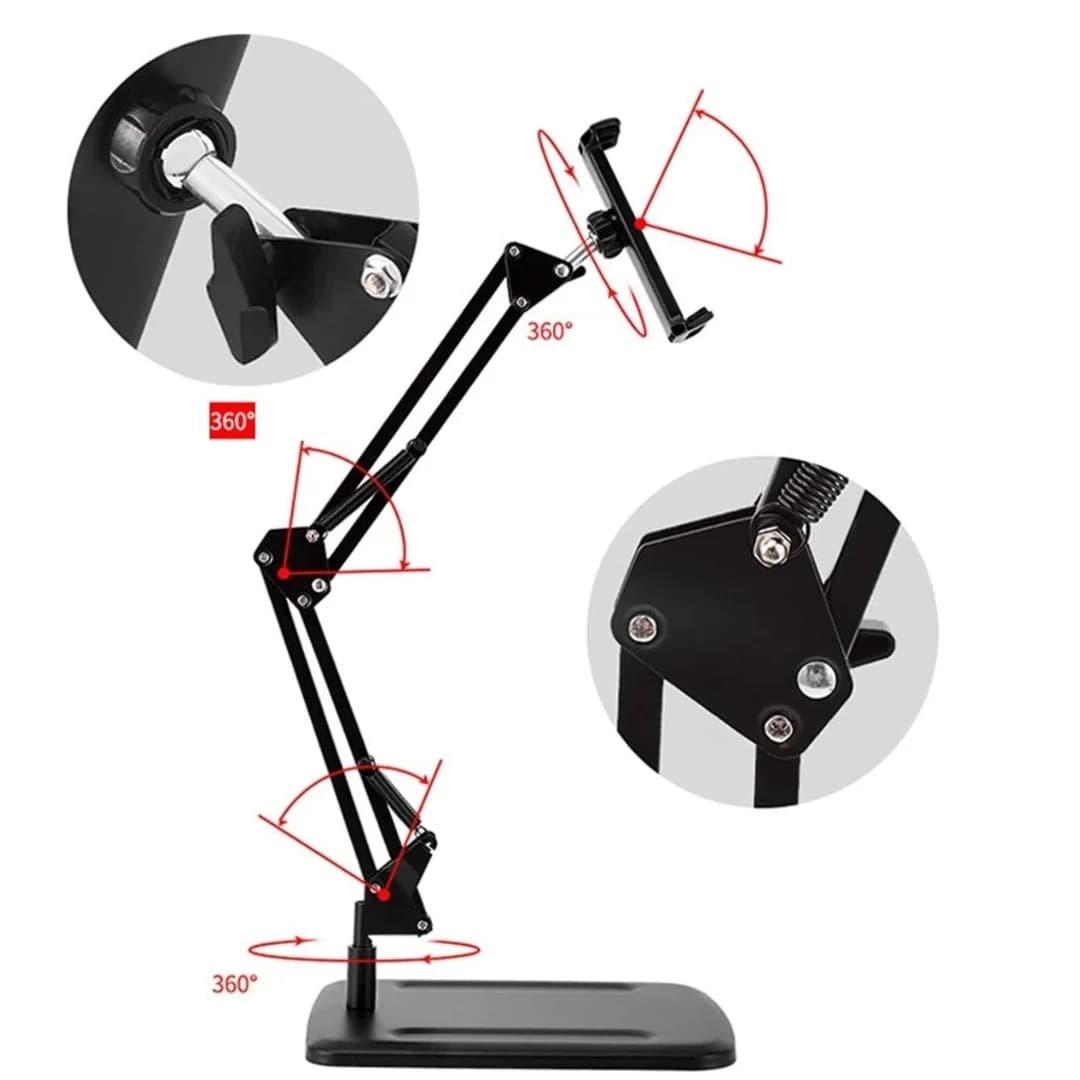 Adjustable Floor And Rotatable 360° Phone And Tablet Stand view 3
