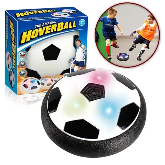 Air Floating Hover Soccer Ball With LED Lights – Indoor/Outdoor Battery Operated Toy For Kids view 1