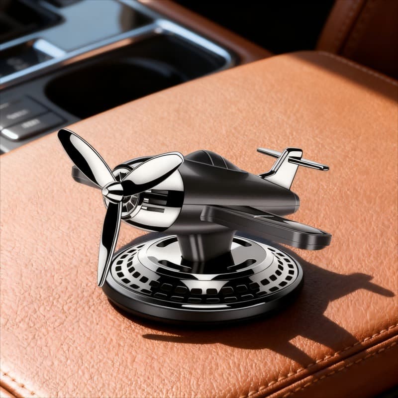 Airplane Car Dashboard Aromatherapy Diffuser – Solar Rotating With Fragrance view 3