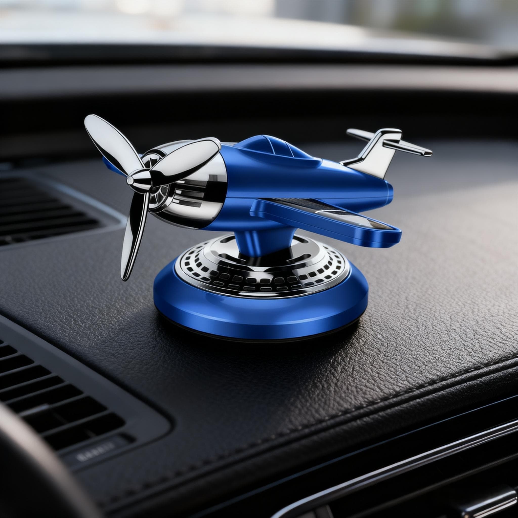 Airplane Car Dashboard Aromatherapy Diffuser – Solar Rotating With Fragrance view 1