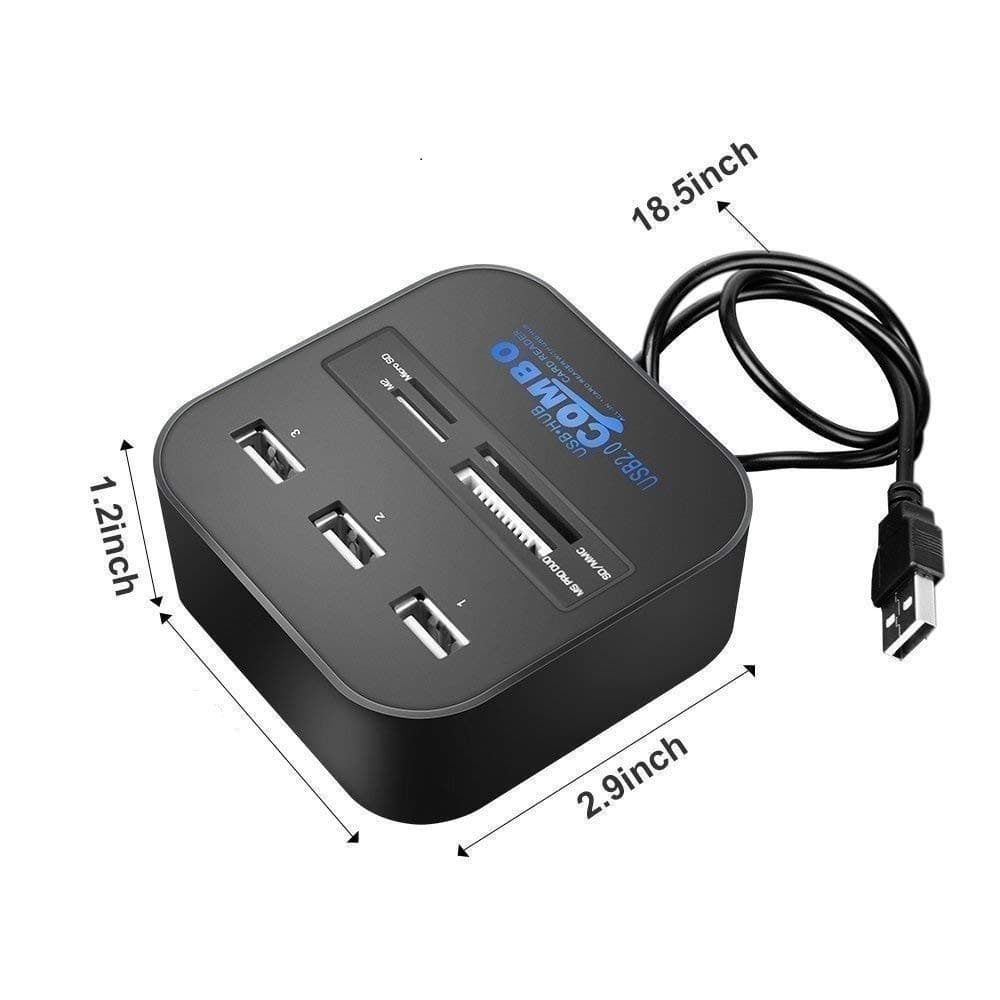 All In One Combo Card Reader For Pen Drive Cameras Mobile PC Laptop Tablet view 3