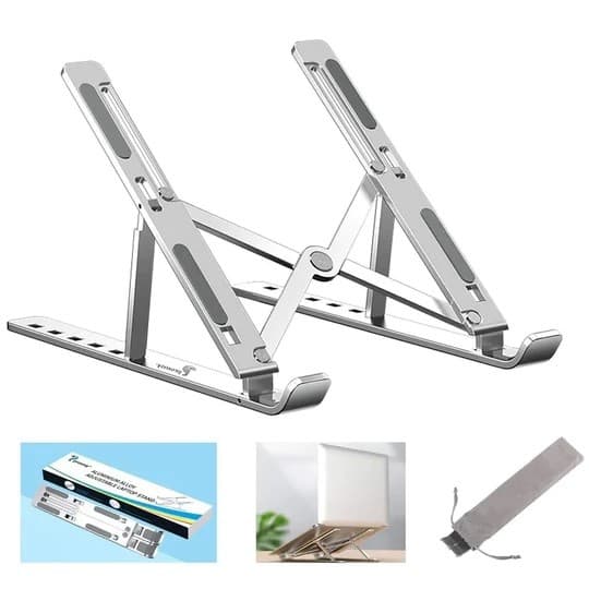 Aluminum Alloy 7 Level Adjustable Laptop Stand view 2
