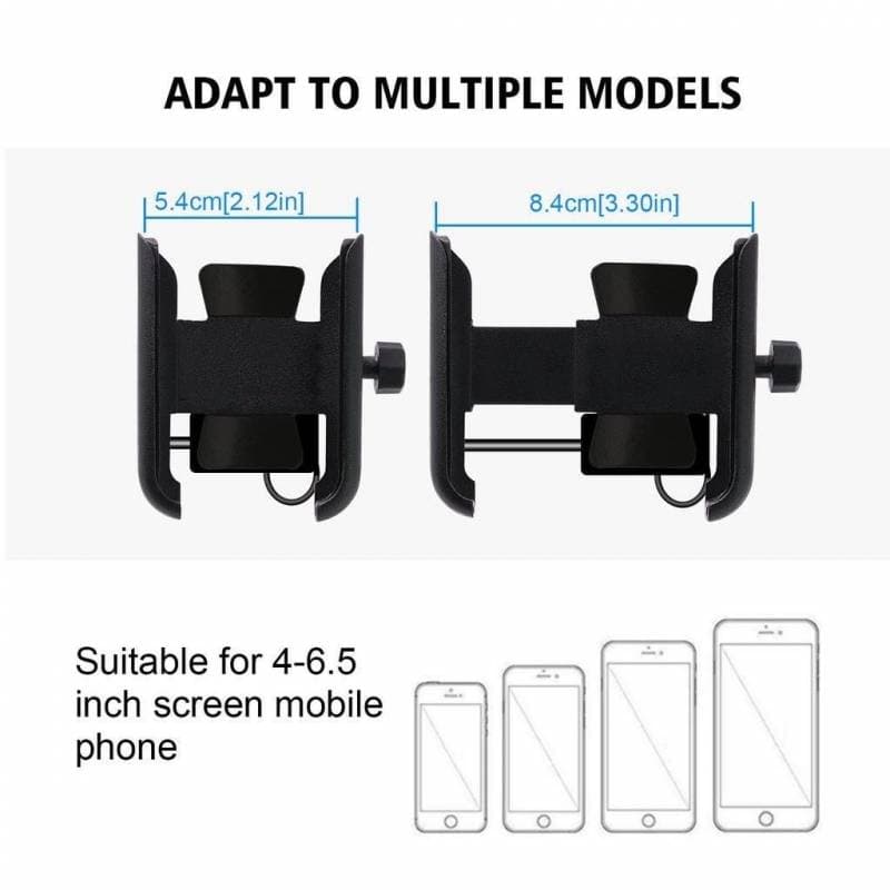 Aluminum Motorcycle Handlebar Adjustable Phone Holder view 4