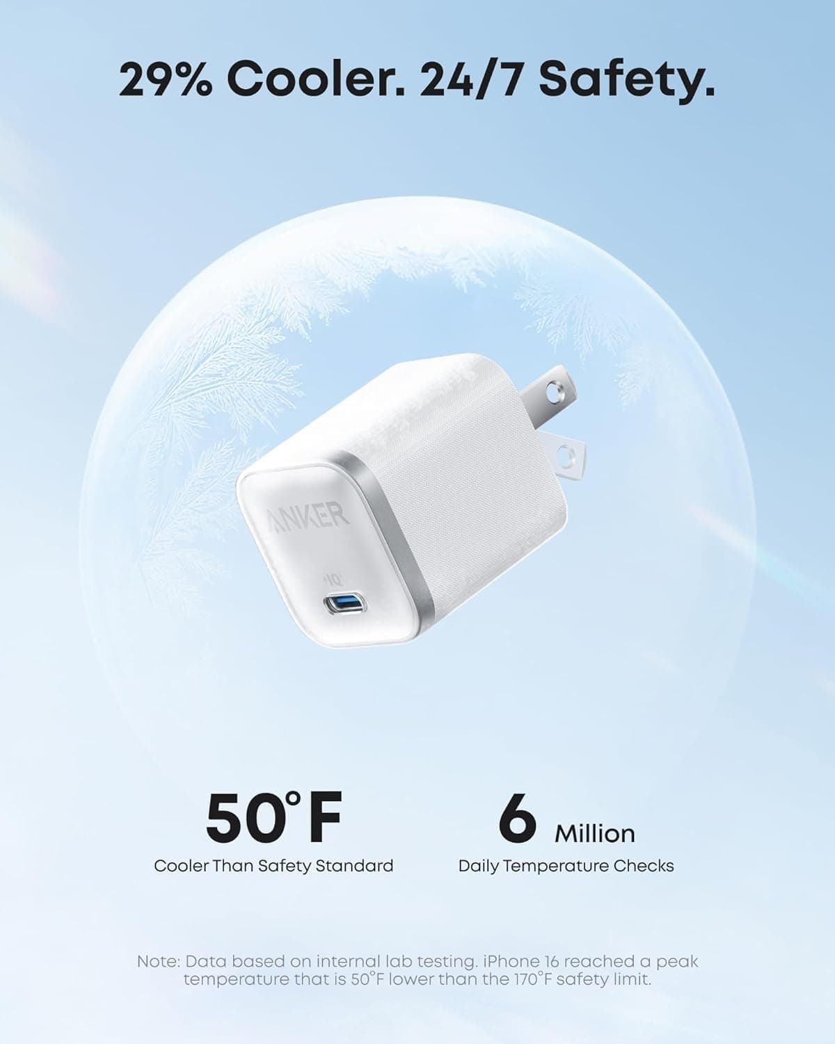 Anker B2692 45W GaN USB-C Fast Charger With 6ft Type-C Cable (Foldable Plug) view 2