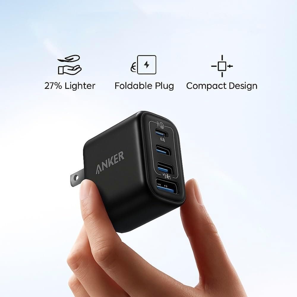 Anker Zolo 70W Charger 4-Port (A121C) Fast GaN Technology and Compact Charger view 4