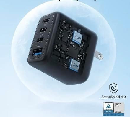 Anker Zolo 70W Charger 4-Port (A121C) Fast GaN Technology and Compact Charger view 3