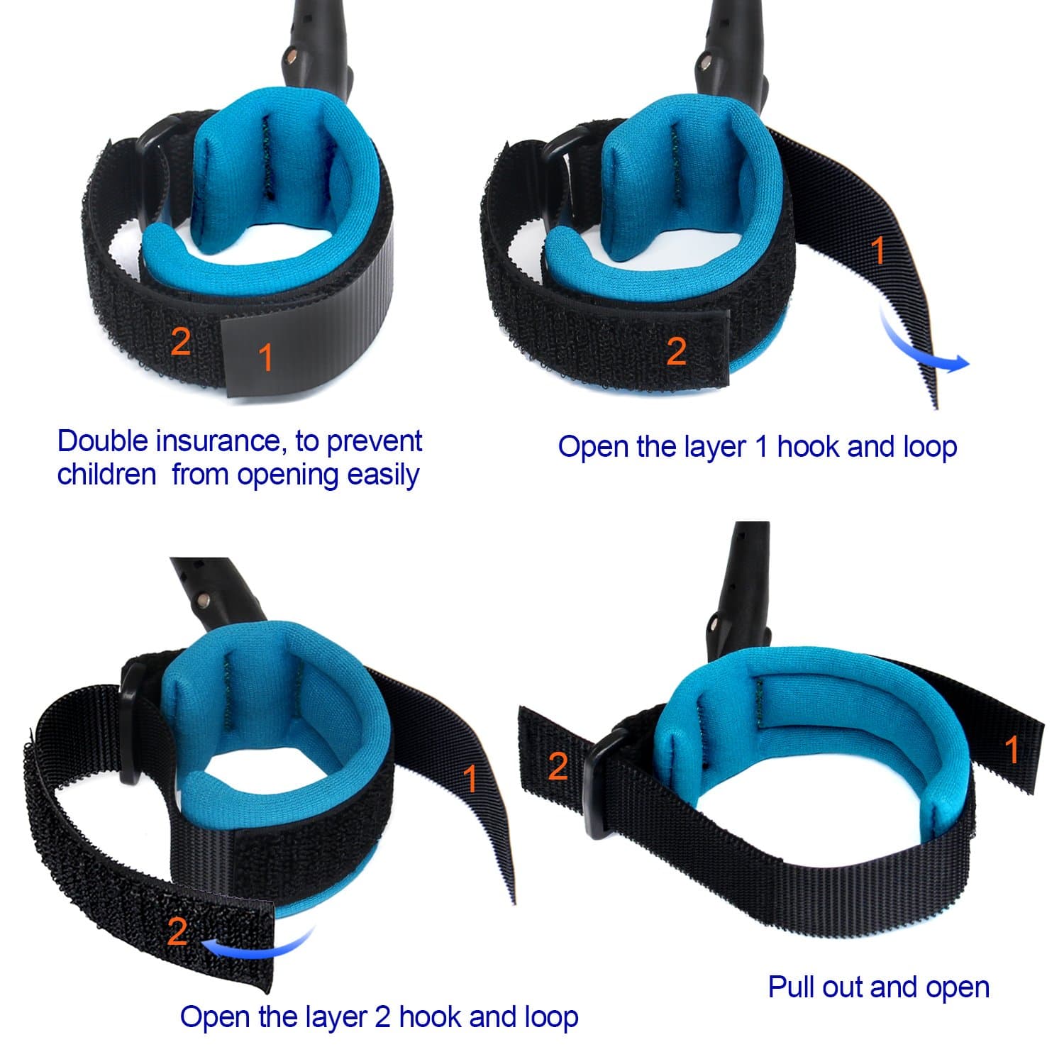 Anti Lost Wrist Link Safety Wrist Link for Toddlers Babies & Kids view 3