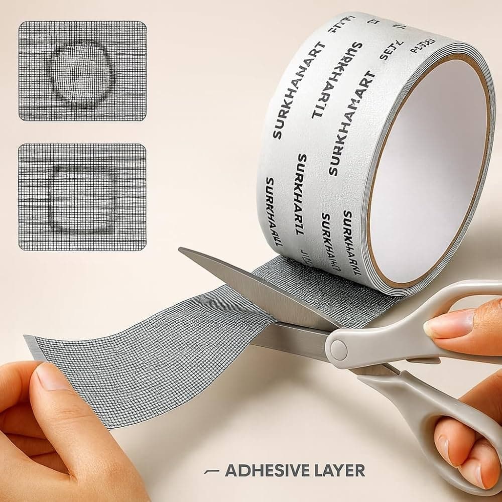 Anti-Mosquito Screen Window Patch Self-Adhesive Tape Window Mesh Repair Tape view 3