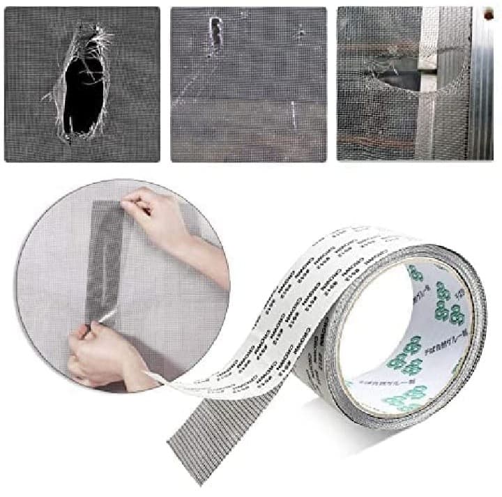 Anti-Mosquito Screen Window Patch Self-Adhesive Tape Window Mesh Repair Tape view 2