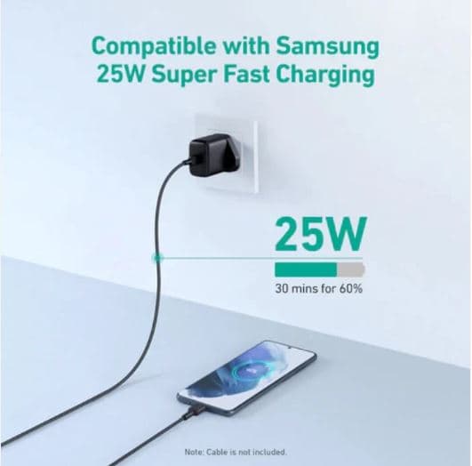 AUKEY PA R1P Swift 30W Nano Wall Charger With PPS Samsung Super Fast Charging view 3