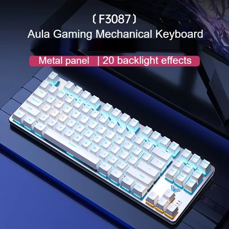 AULA F3087 Wired Mechanical Keyboard 87 Keys (Blue Switch) view 2