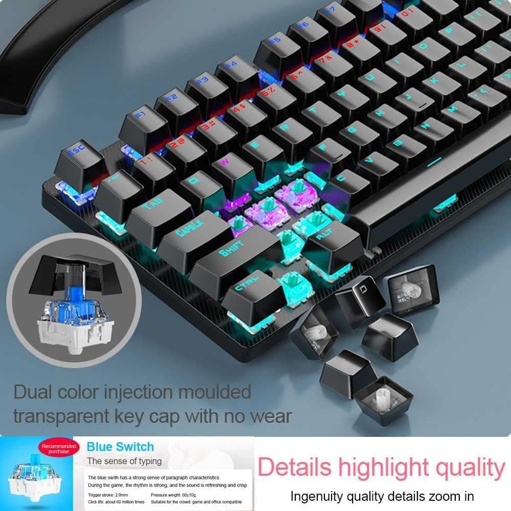 AULA S2022 USB Wired Mechanical Keyboard (Blue Switch) view 3