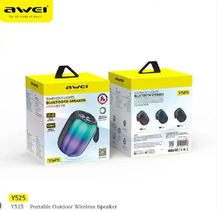Awei Y525 Portable Wireless Outdoor Speaker with RGB Lights Extra Bass view 3
