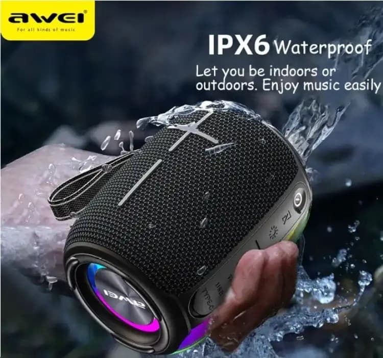Awei Y525 Portable Wireless Outdoor Speaker with RGB Lights Extra Bass view 2