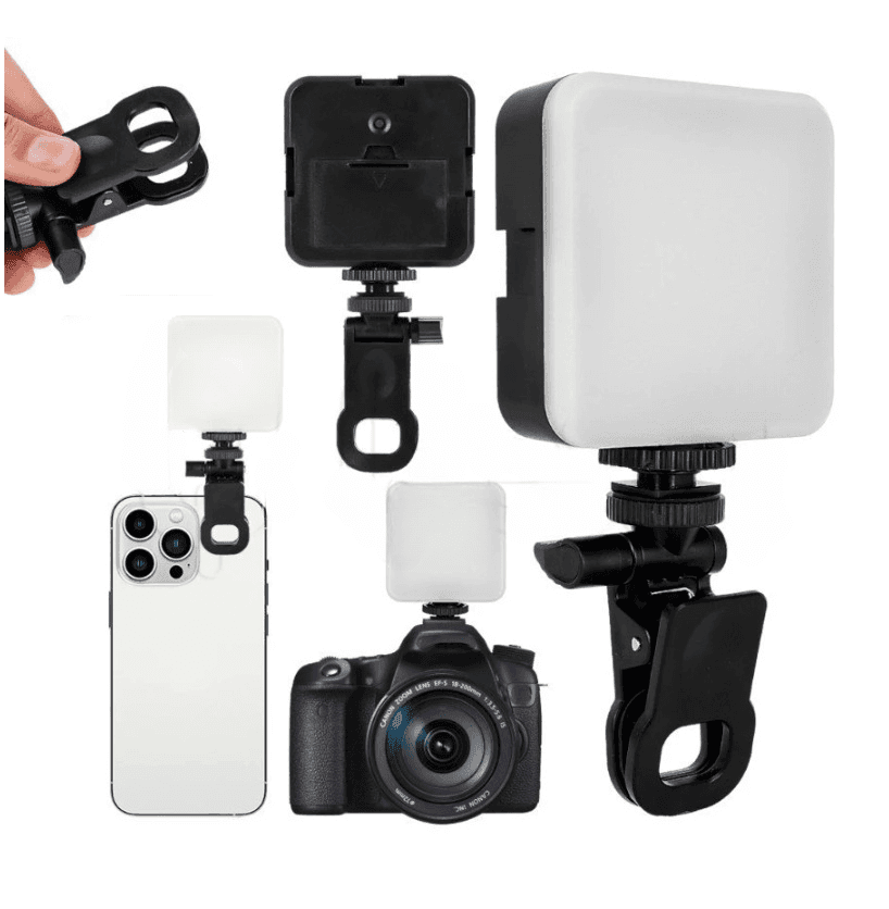 AY49D Minifocus Selfie LED Video Light With Clip For Camera Tablet Laptop Mobile view 1