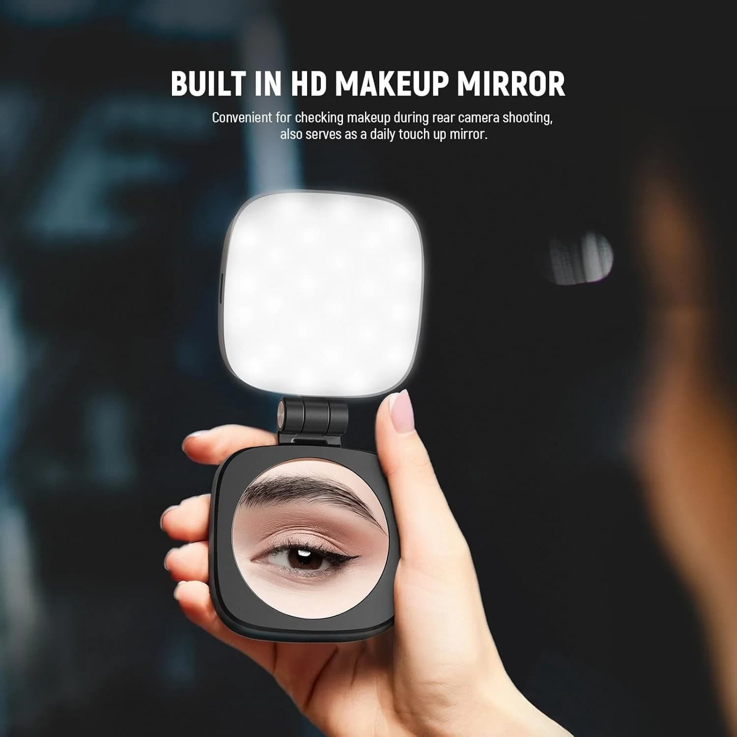 B13 MagSafe Magnetic Selfie Light With Mirror Folding LED Light For Phone & Video Calls view 2