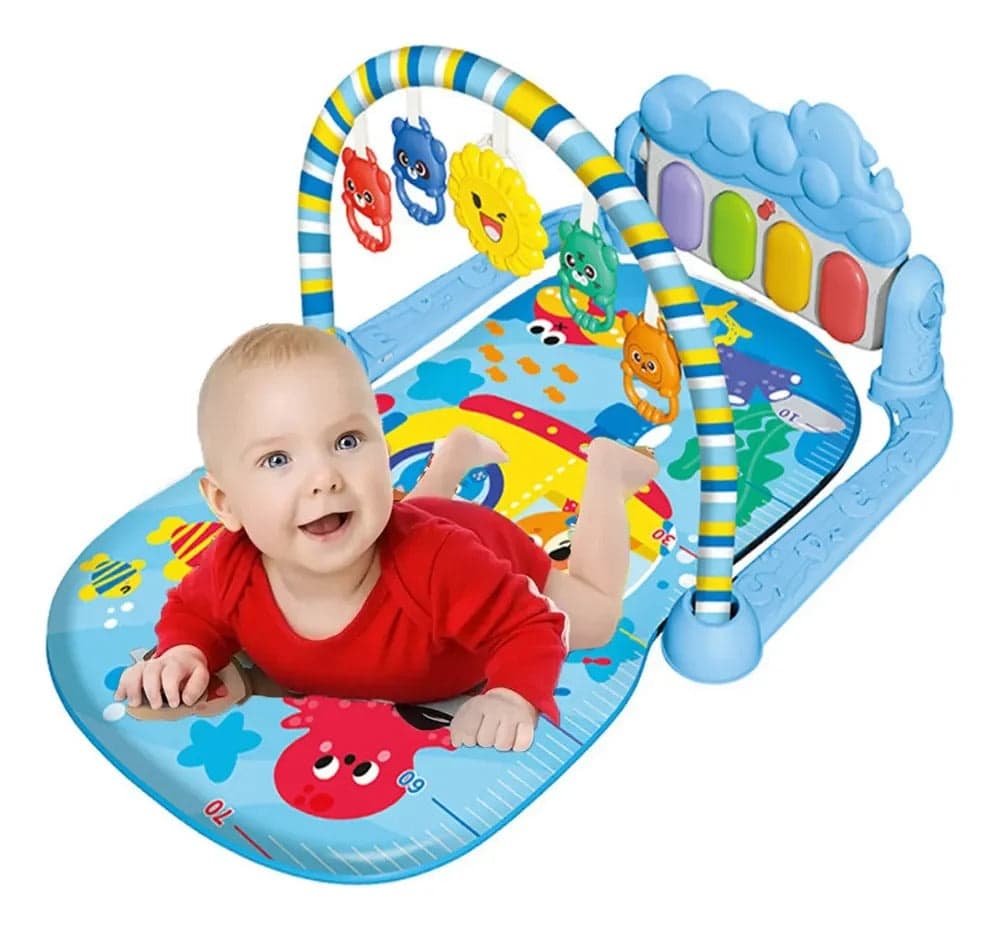 Baby Play Gym Piano Kick And Play Mat Light & Music Baby Toy 0-12 Month view 1
