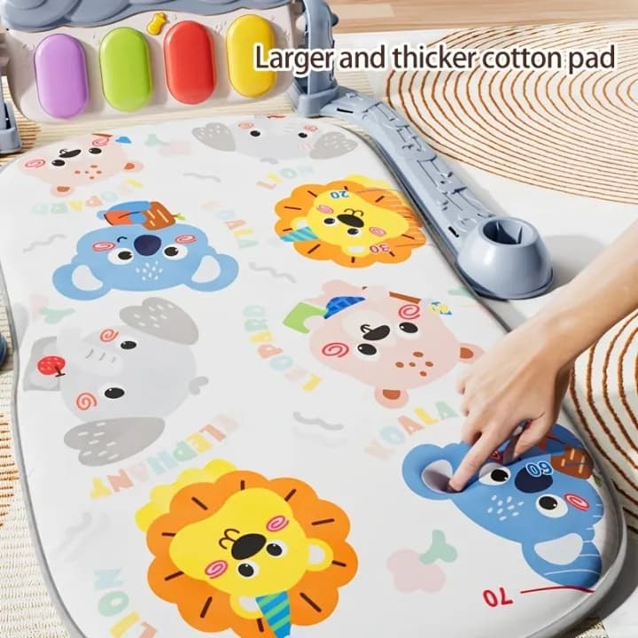 Baby Play Gym Piano Kick And Play Mat Light & Music Baby Toy 0-12 Month view 3