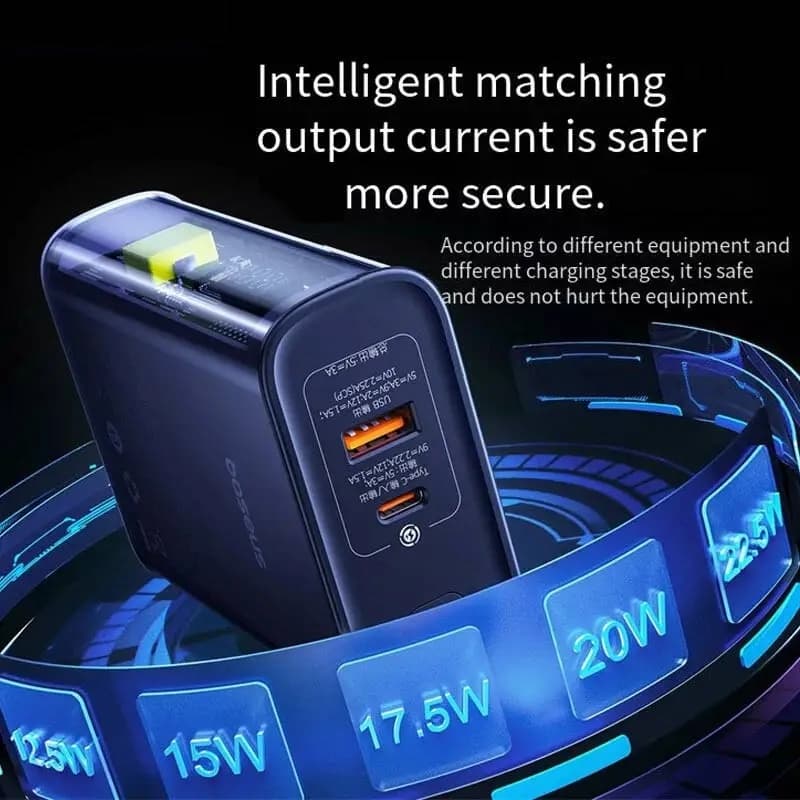 Baseus 10000mAh 22.5 Watt Explorer Series Semi Transparent Powerbank view 4