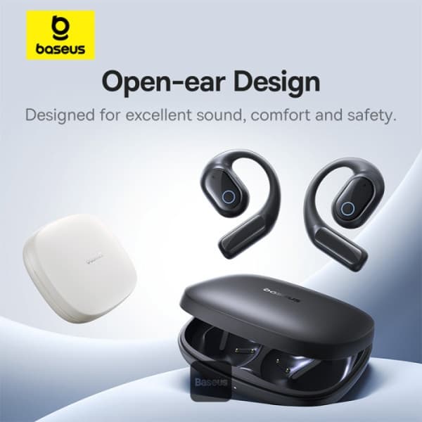 Baseus PLM122 Eli 10i Fit Open-Ear TWS Earbuds – Air Conduction BT 5.4 45H Battery IP54 Waterproof view 2